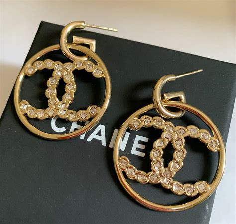 chanel hoop earrings price